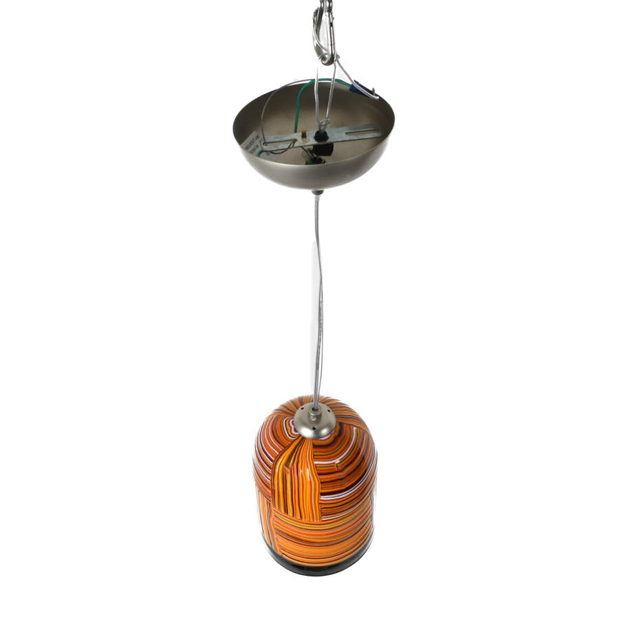 Luminaire Striped Glass Hanging Ceiling Light-4