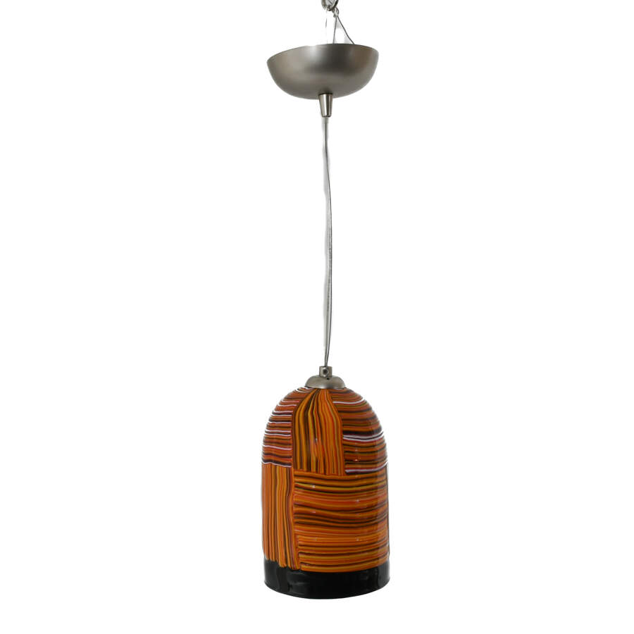 Luminaire Striped Glass Hanging Ceiling Light-2