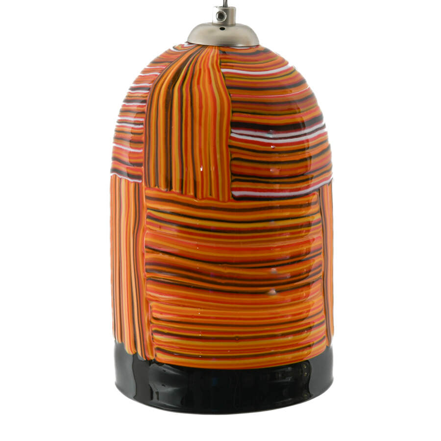 Luminaire Striped Glass Hanging Ceiling Light-1