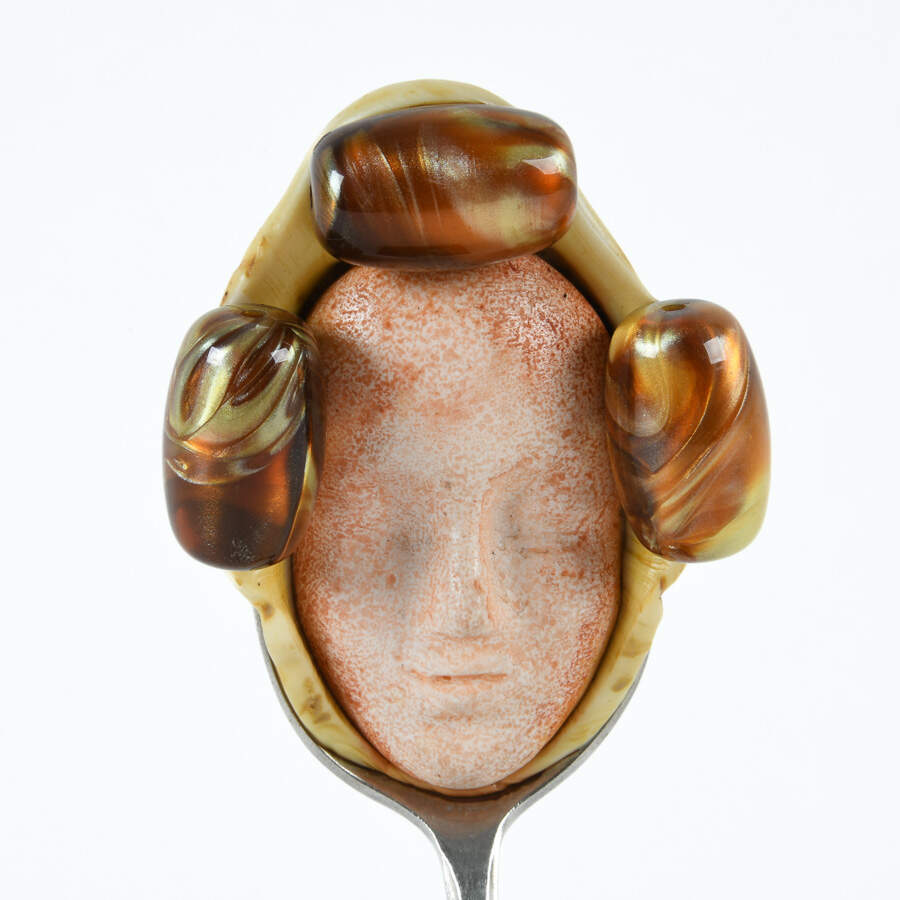 Miguel Angel Biazzi Metal Spoon Art Sculpture-5