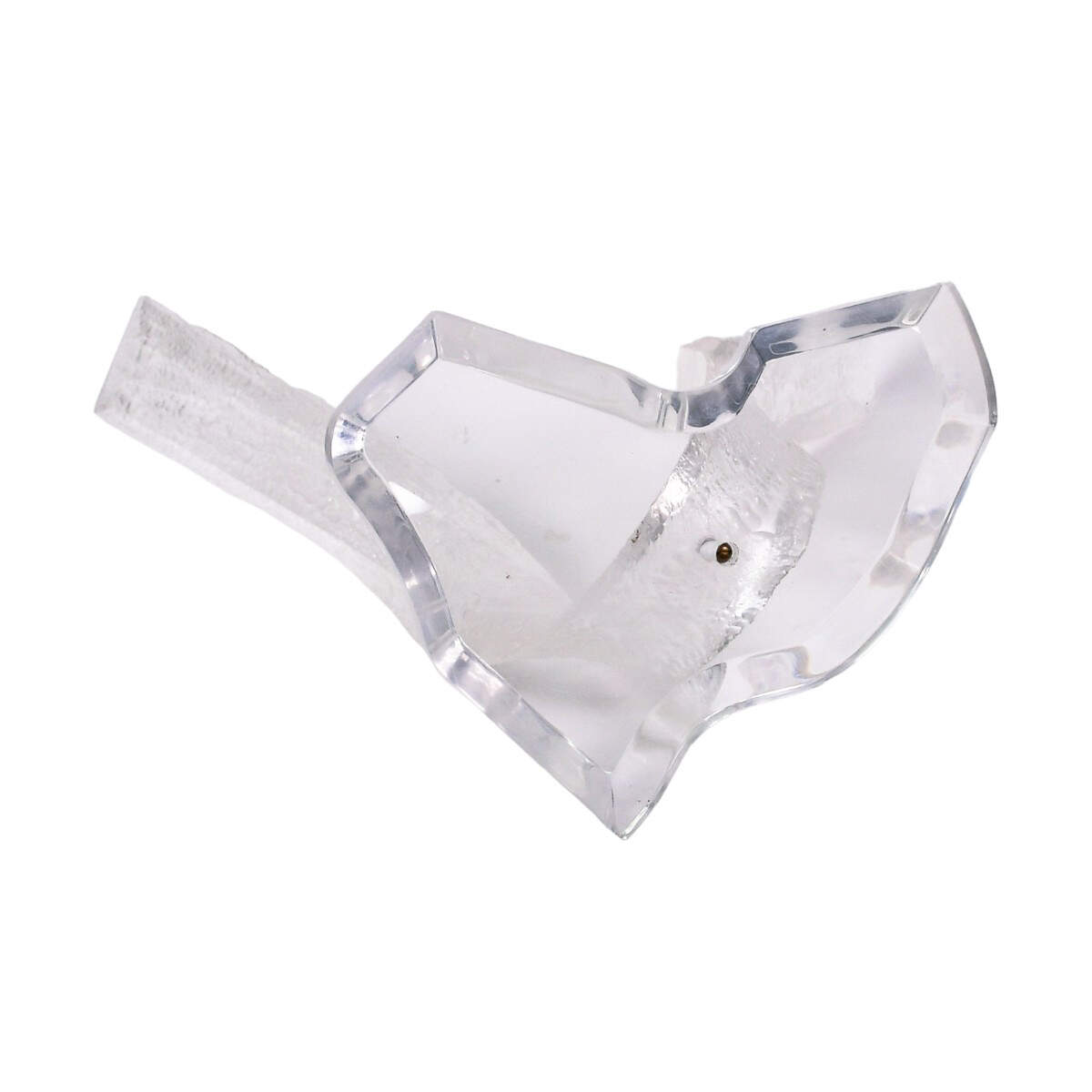 Clear Acrylic Bird Sculpture on Stand-10