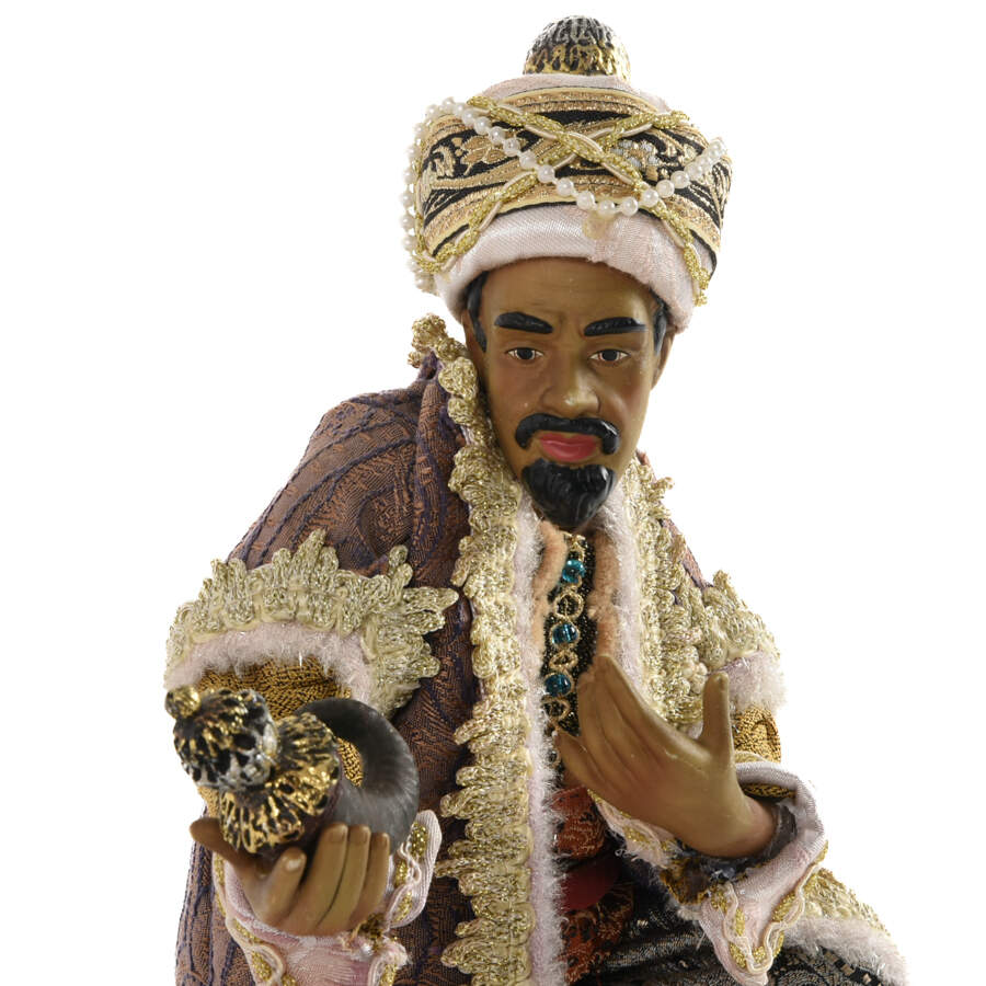 Large Porcelain Magi and Camel Figures-7