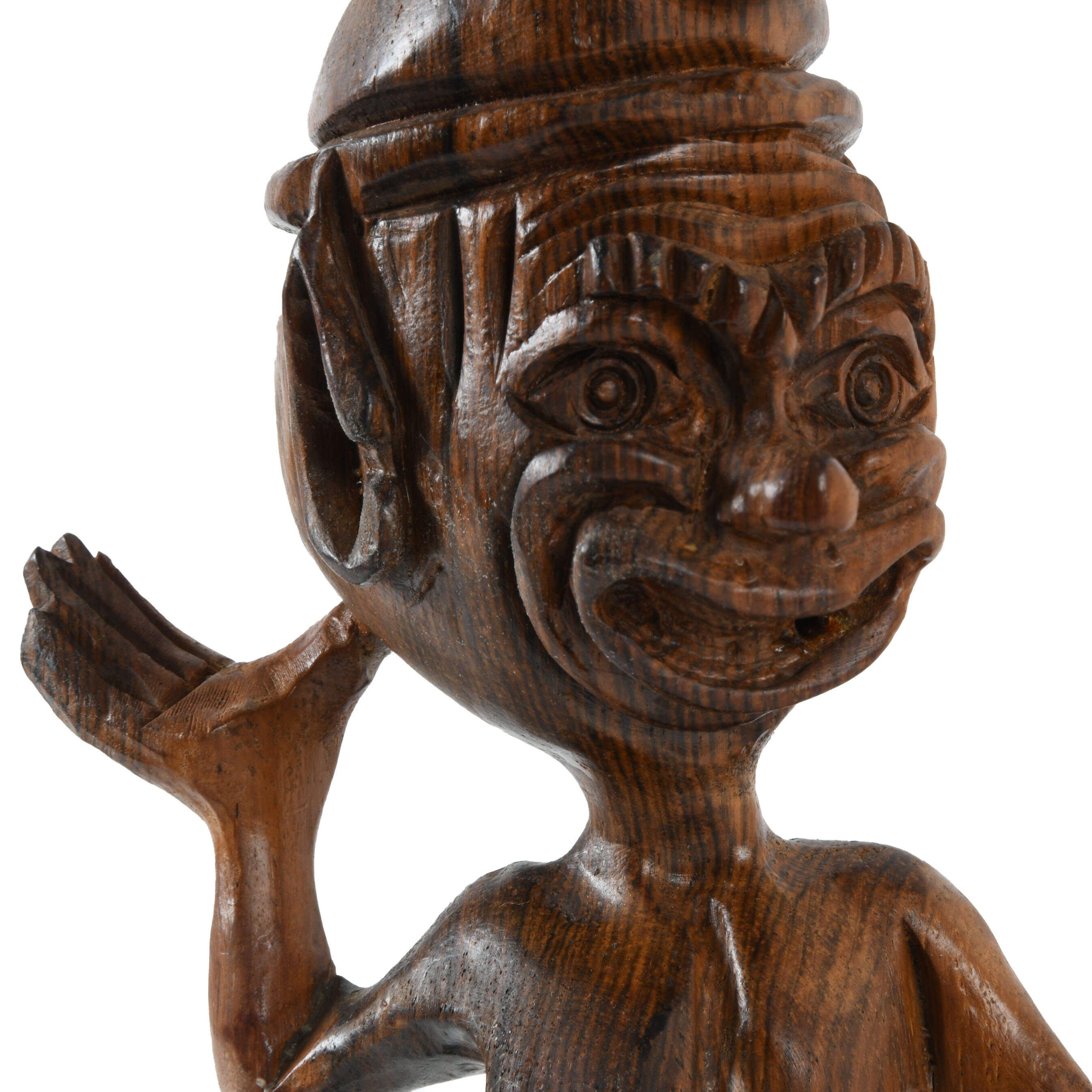 4-Piece Group of Carved Wood Figures-6