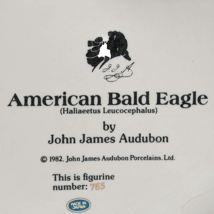 James Audubon American Bald Eagle Porcelain Statue-6