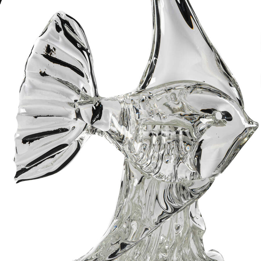 Hand-Blown Art Glass Fish Sculpture-2