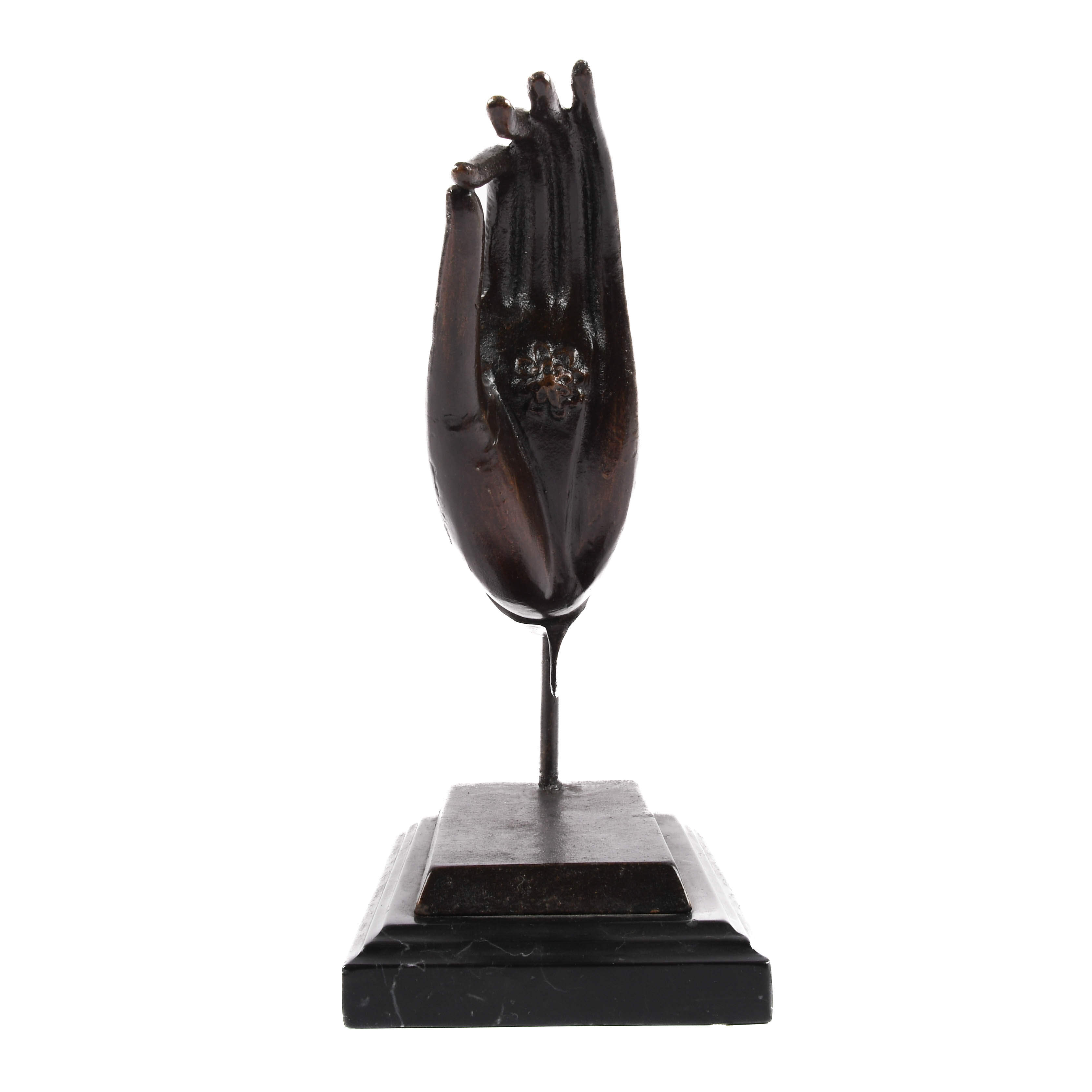 Whimsical Bronze Hand Sculpture-3