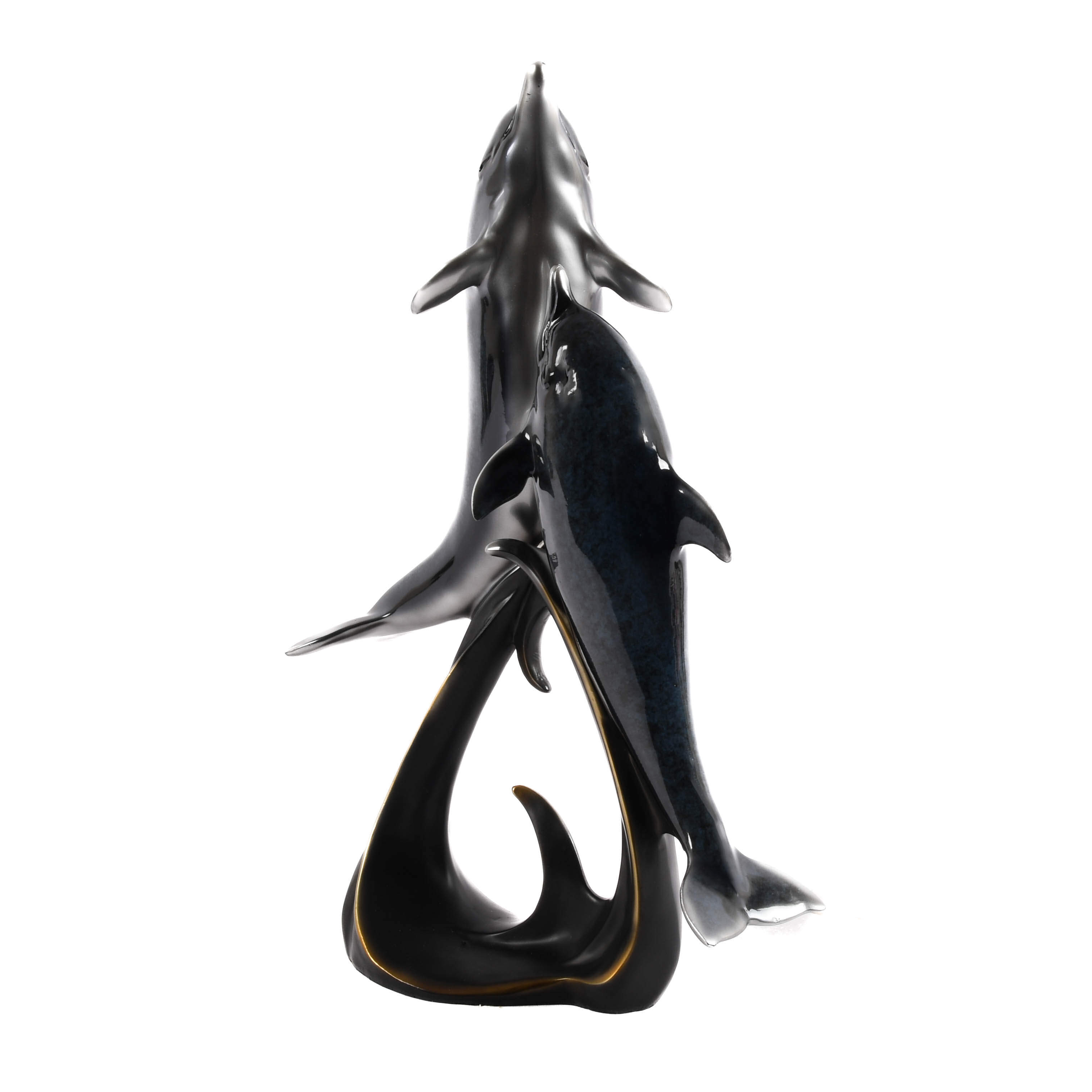 Miguel Lopez-Style Figural Dolphin Sculpture-5