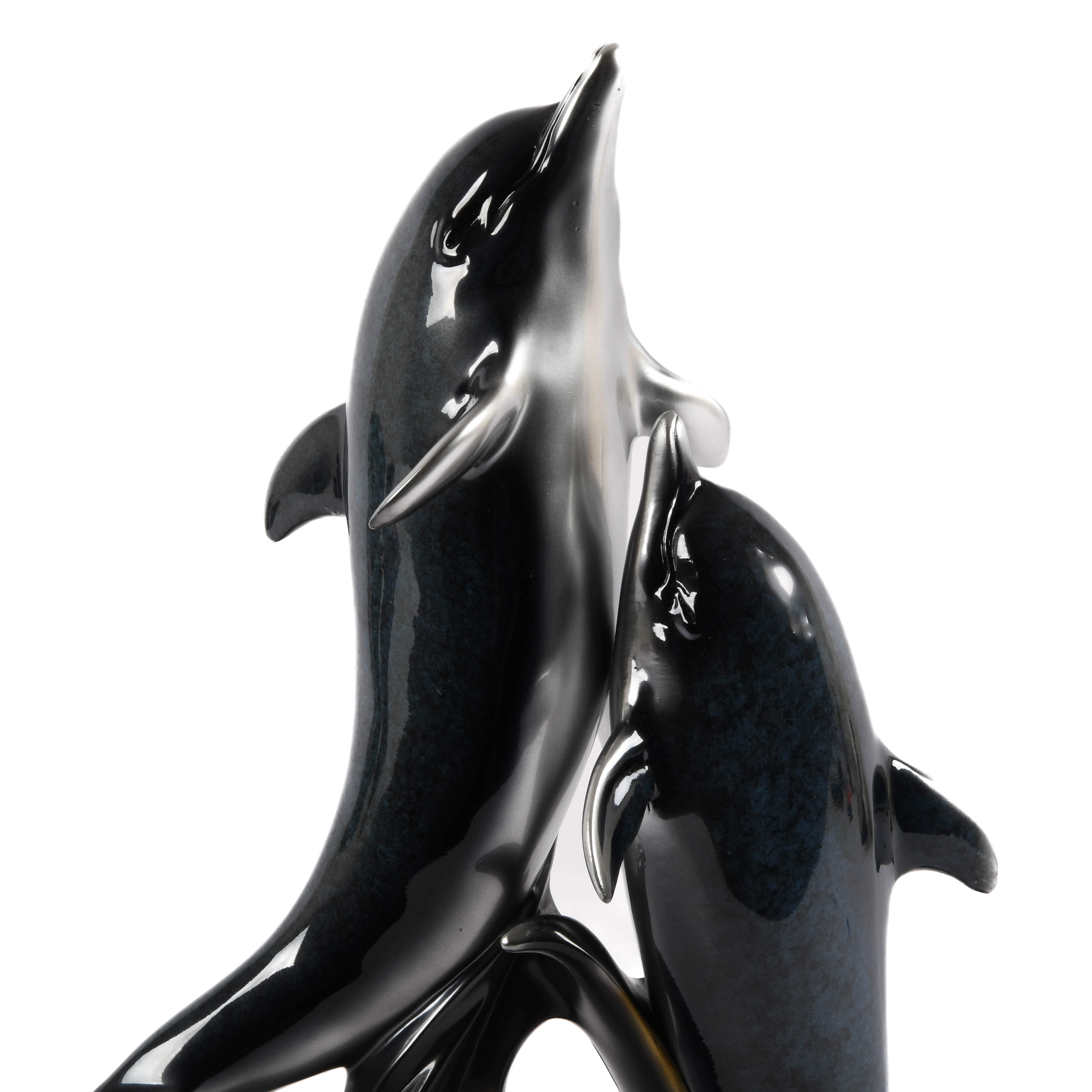 Miguel Lopez-Style Figural Dolphin Sculpture-2