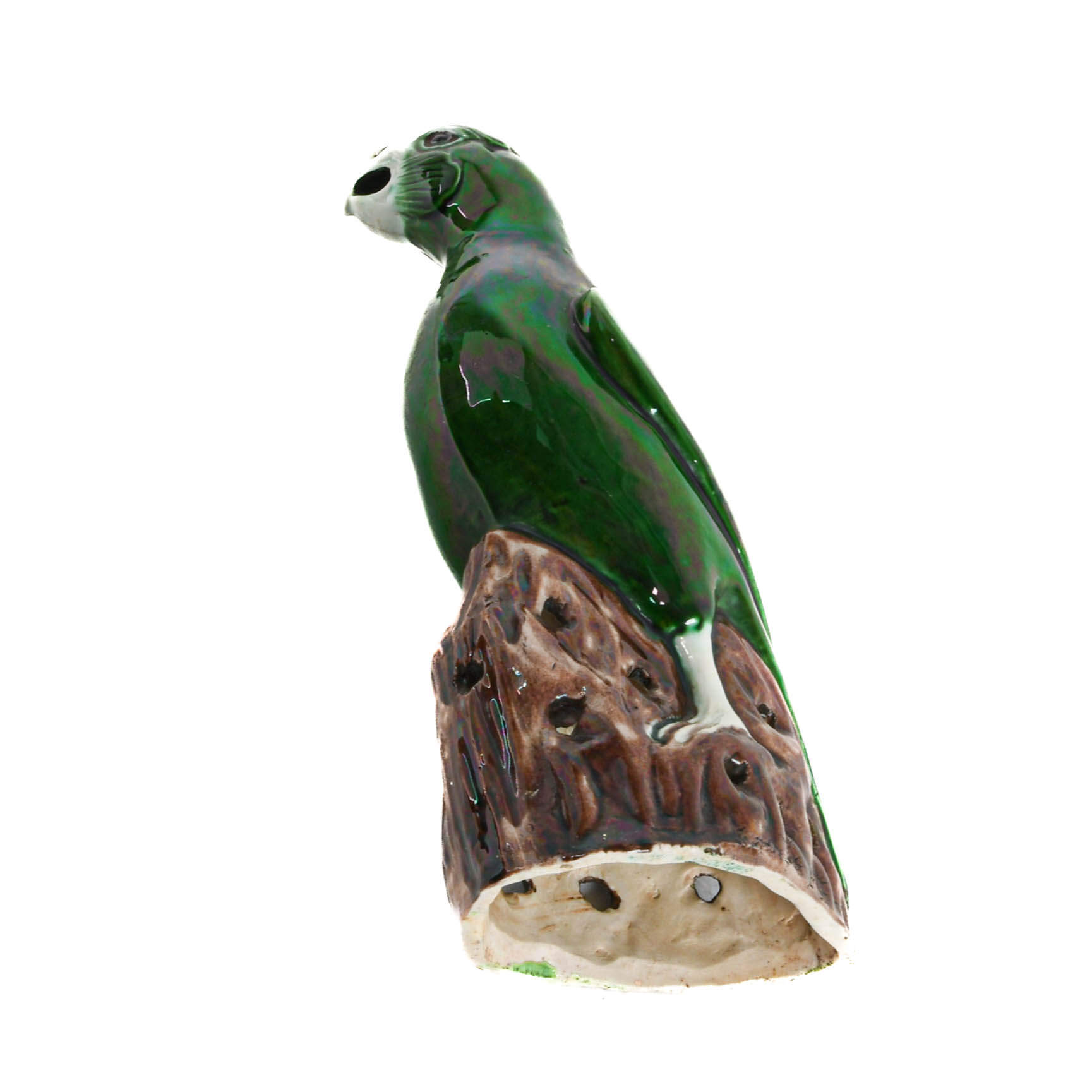 High Glazed Parrot Pottery Statue-7