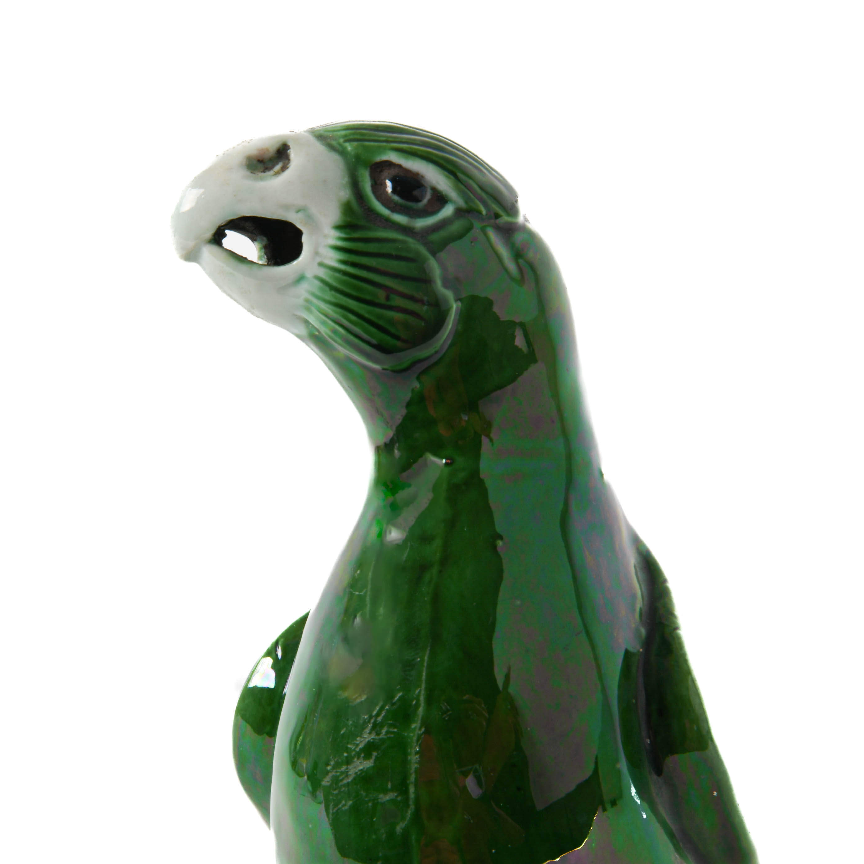 High Glazed Parrot Pottery Statue-6