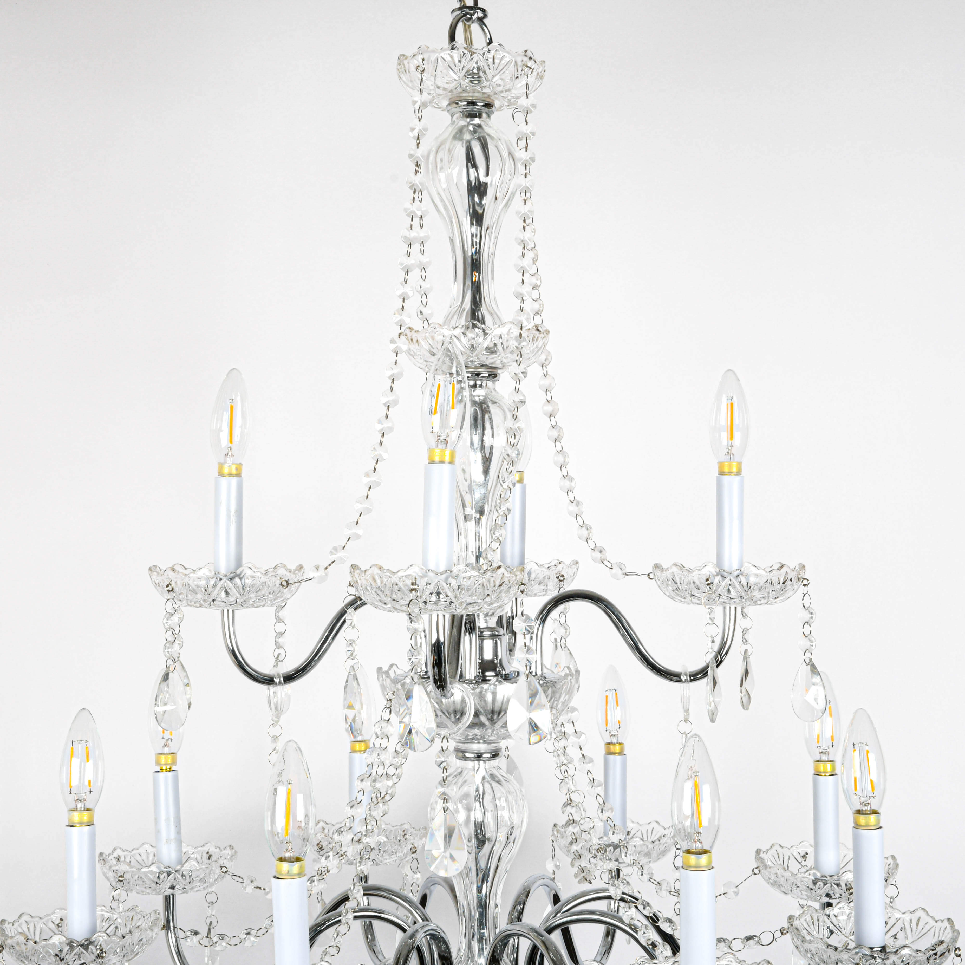 Crystal and Swag Prisms Eight Arm Chandelier-5