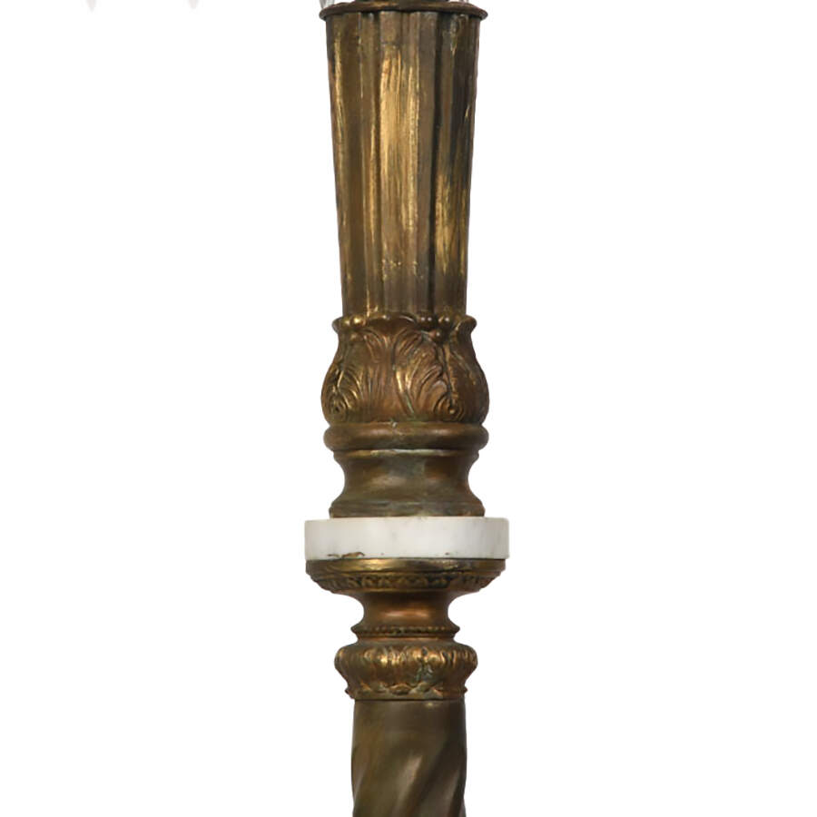 Metal Floor Lamp with Eleven-Candlelight Chandelier-5