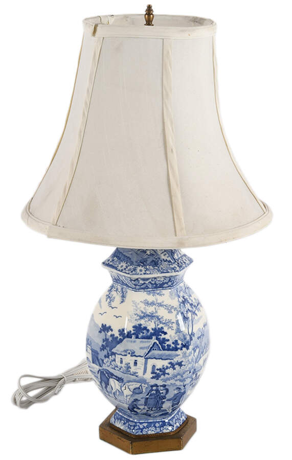 Staffordshire Porcelain Table Lamp-1