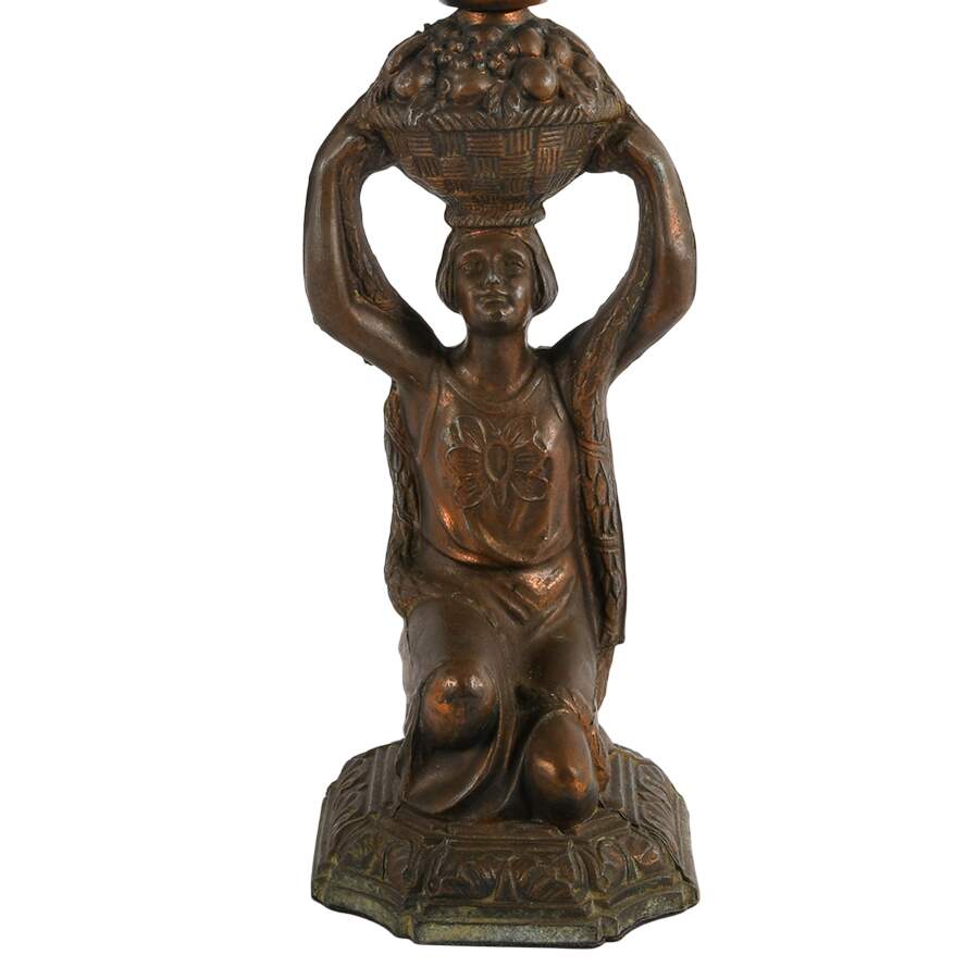 Art Deco Cast Metal Figural Table Lamp-10