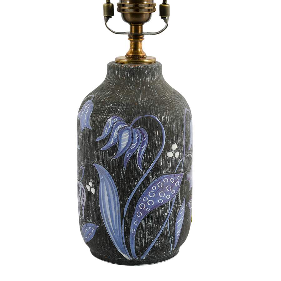Swedish Tallberg Keramik Floral Design Table Lamp-4