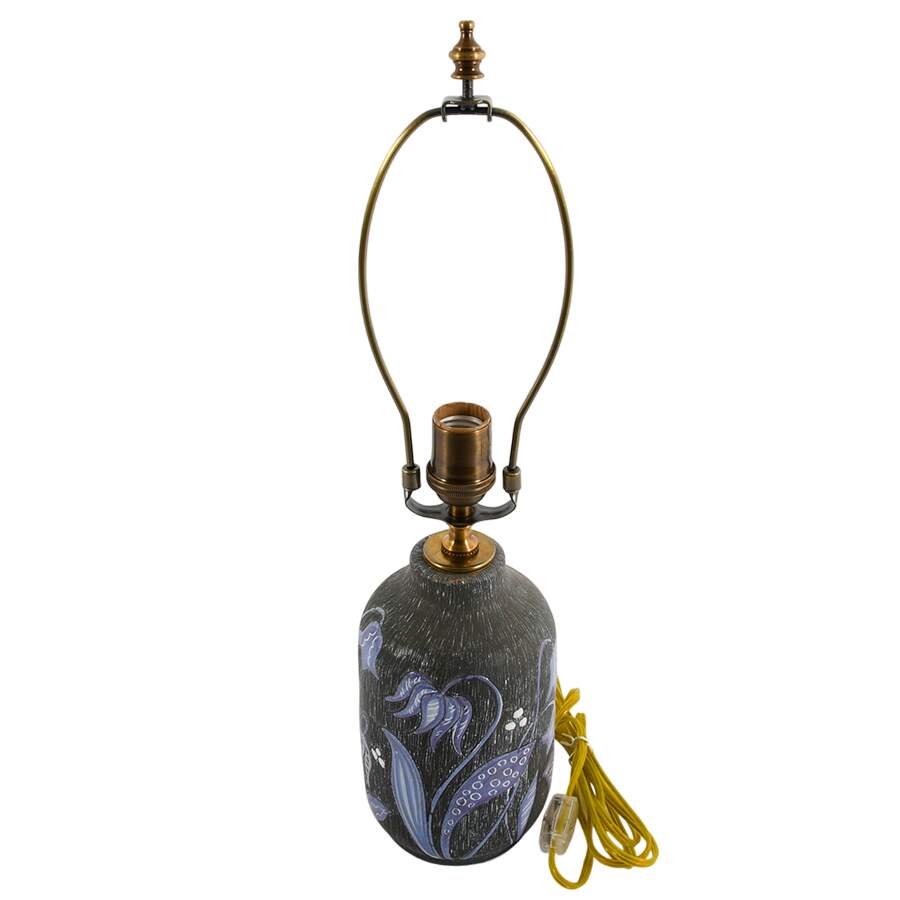 Swedish Tallberg Keramik Floral Design Table Lamp-2