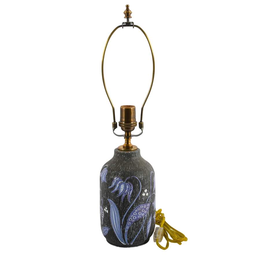 Swedish Tallberg Keramik Floral Design Table Lamp-1