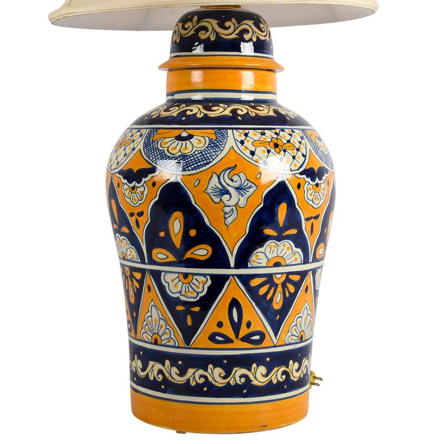 Oversized Mexican Ginger Jar Table Lamp-4