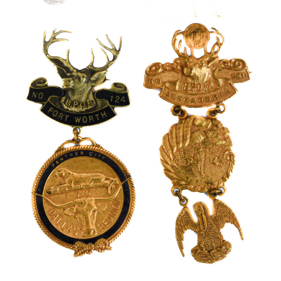 Antique Grouping of Eleven BPOE Collectible Elks Lodge Pins-4