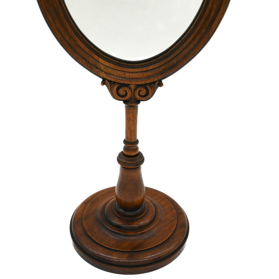 Antique Pair of Wood Free-Standing Vanity Mirrors-2