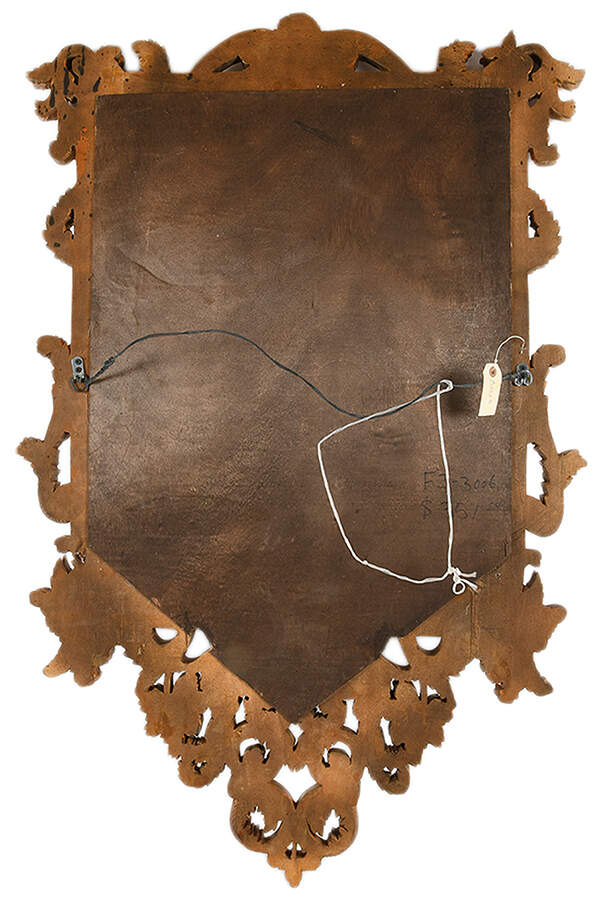 Rococo-Style Giltwood Wall Mirror-2