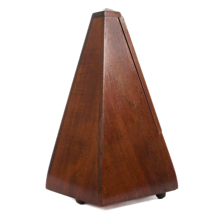 Wittner 813M German Wooden Pyramid Wind-Up Metronome with Bell-5