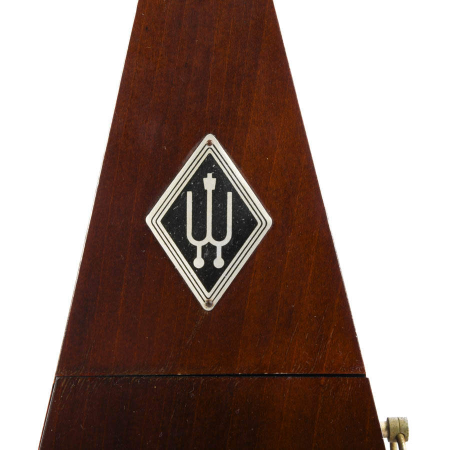Wittner 813M German Wooden Pyramid Wind-Up Metronome with Bell-2