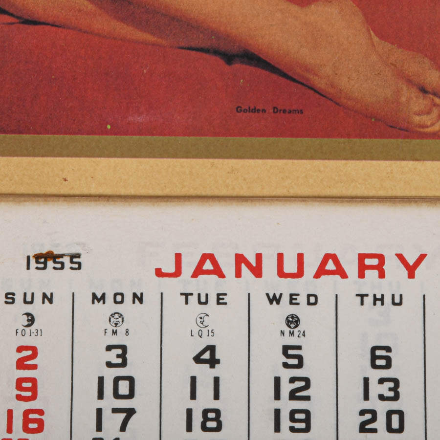 Marilyn Monroe "Golden Dreams" 1955 Calendar-5