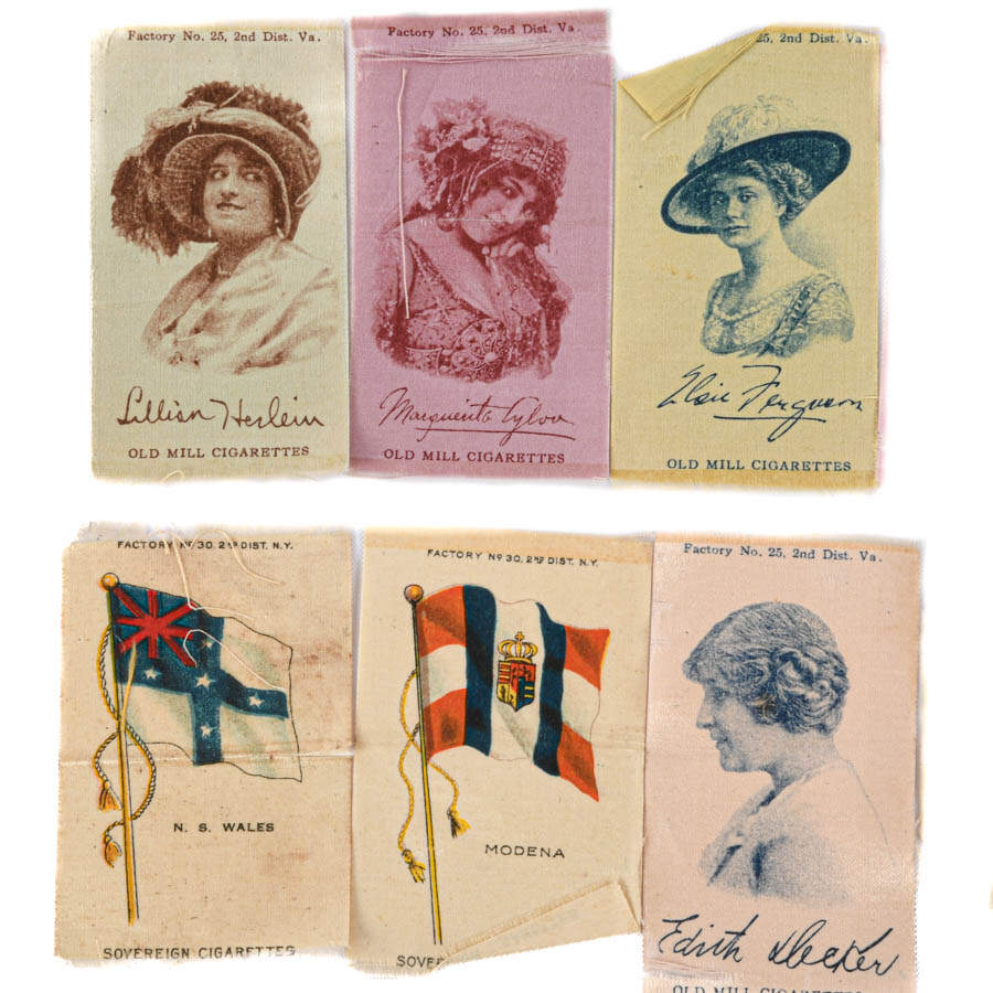 Grouping of Various Cigarette and Tobacco Advertising Silks-2