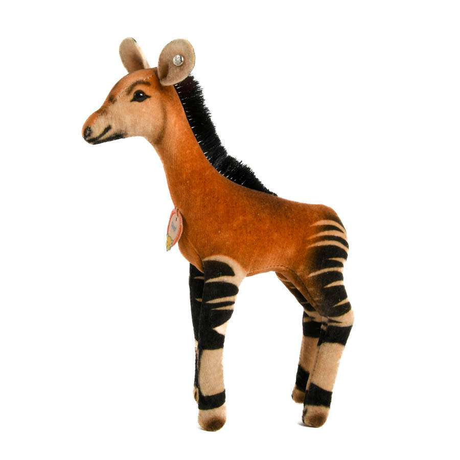 Steiff 1950's Miniature Okapi Plush Toy-2