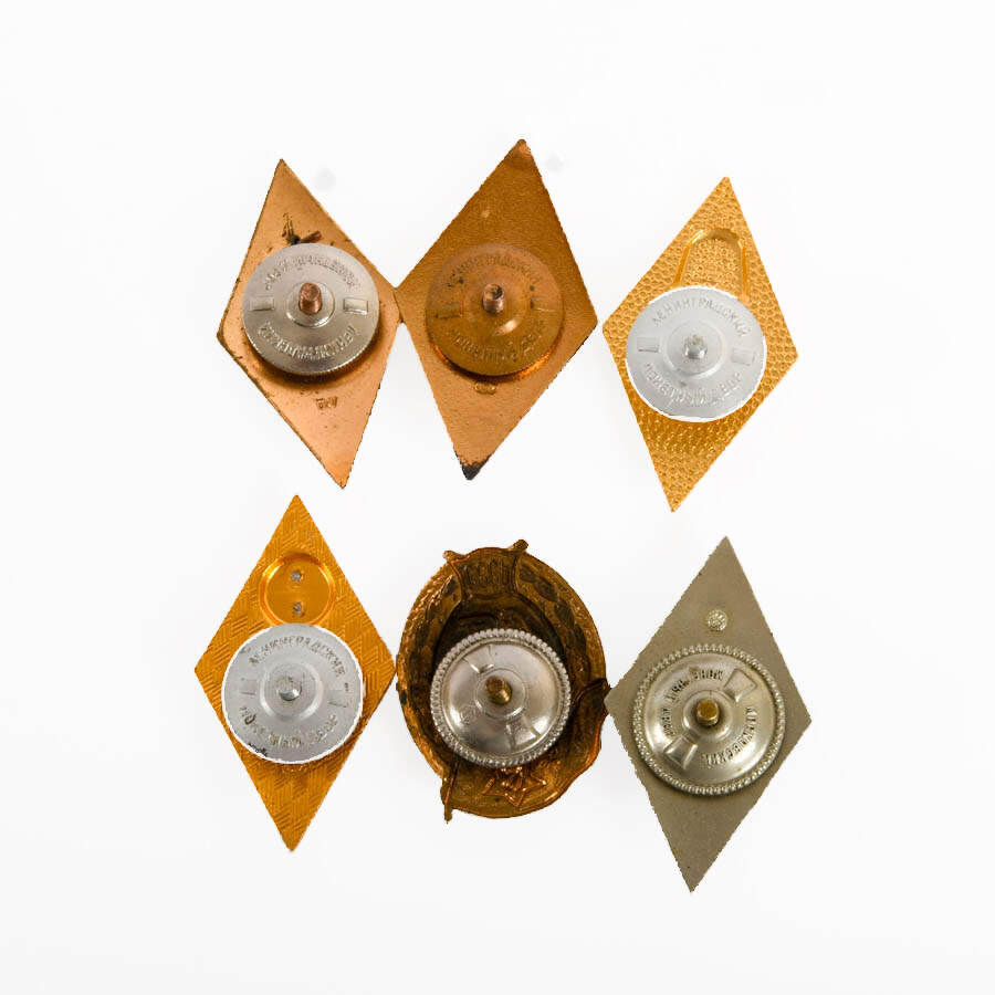 Grouping of Six Soviet Union Service and Survival Pins-5