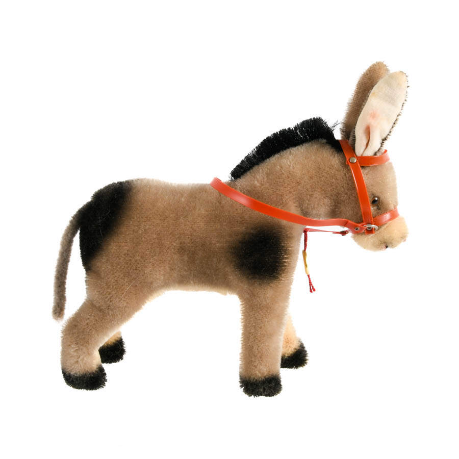 German Hermann Teddy Mohair Donkey Plush Toy-4