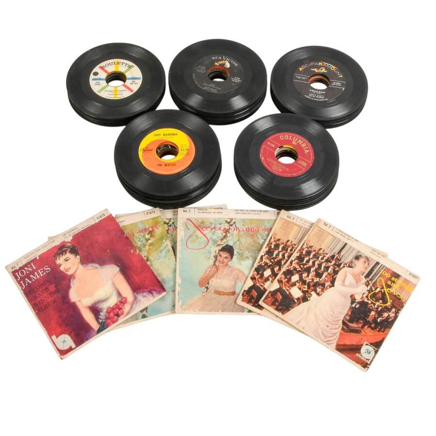 Lot of Eighty-Three Miscellaneous 45 Vinyl Records-1