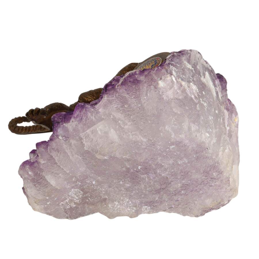 Ringling Bros Barnum and Bailey Bronze Tiger on Amethyst Base-8