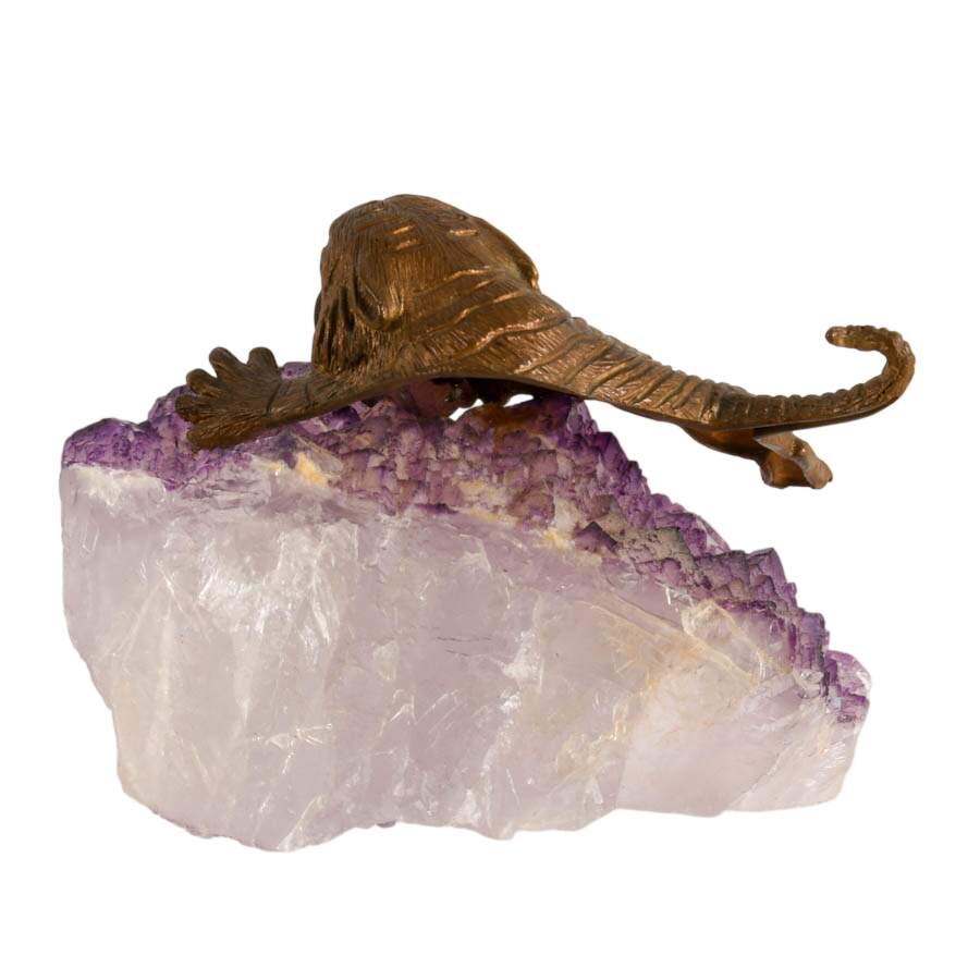 Ringling Bros Barnum and Bailey Bronze Tiger on Amethyst Base-6