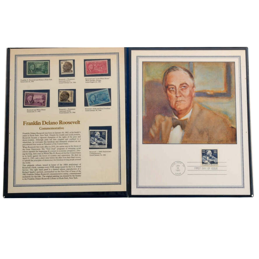 100th Anniversary First Day Issue FDR Commemorative Stamps-3