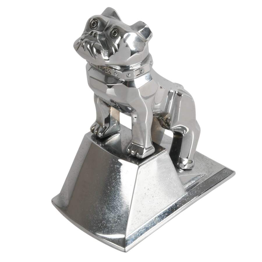 Mack Trucks Chrome Bulldog Hood Ornament with Base-2