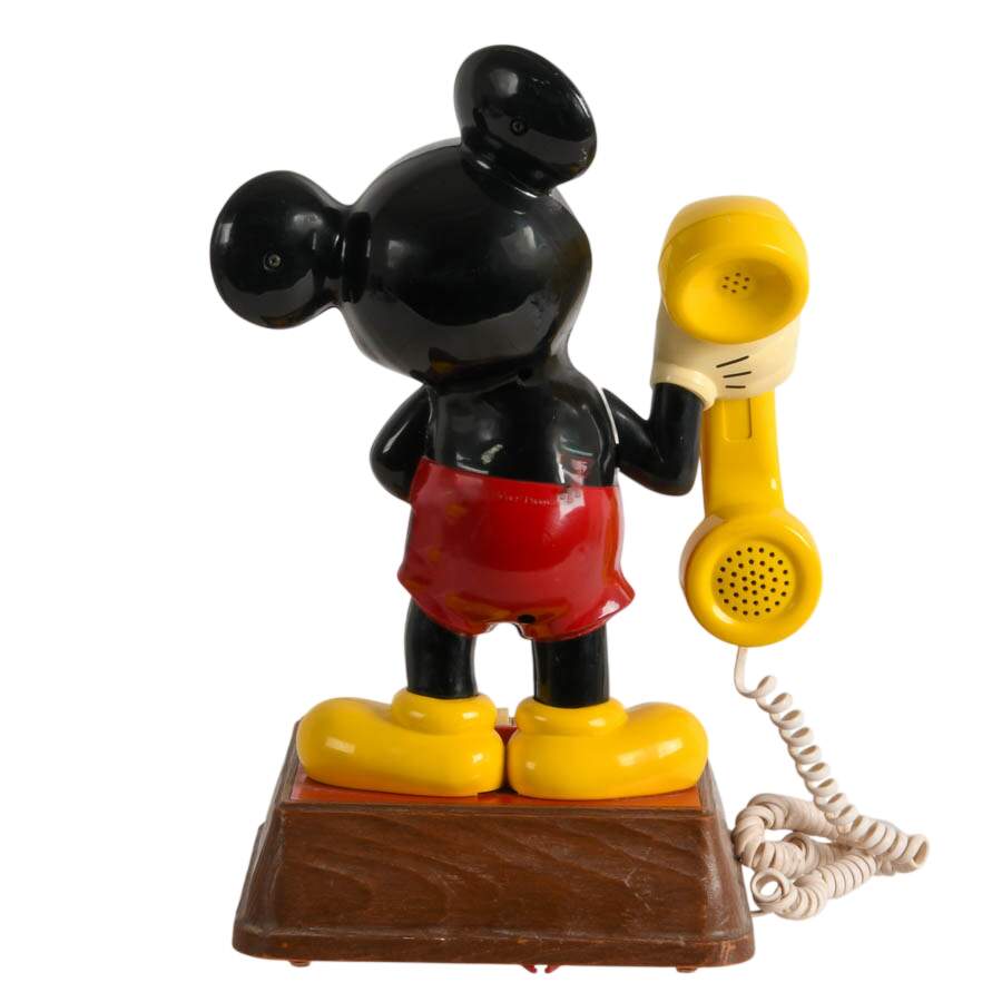 Vintage 1976 "The Mickey Mouse Phone" Push Button Telephone-2
