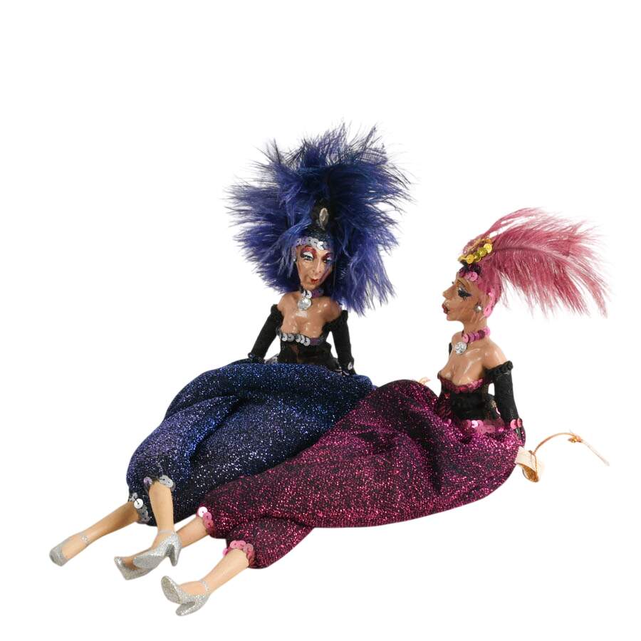 Pair of Wayne Kleski "Shelf Sitter" Showgirls by Katherine's Collection-5