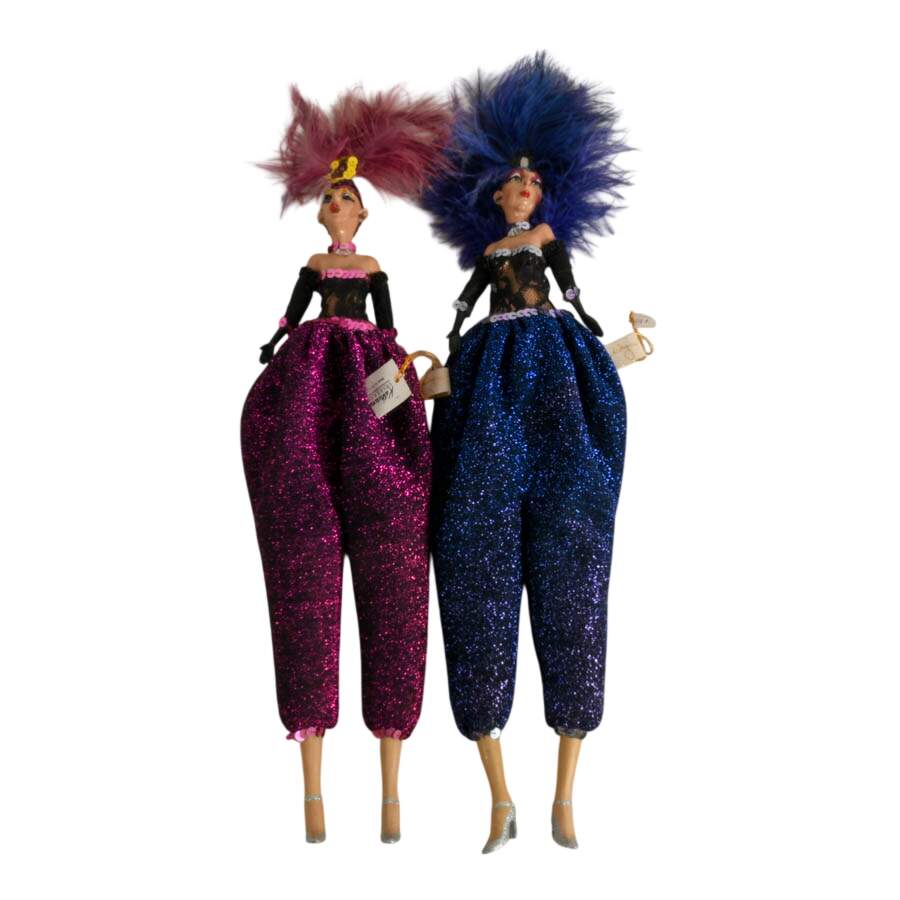 Pair of Wayne Kleski "Shelf Sitter" Showgirls by Katherine's Collection-2