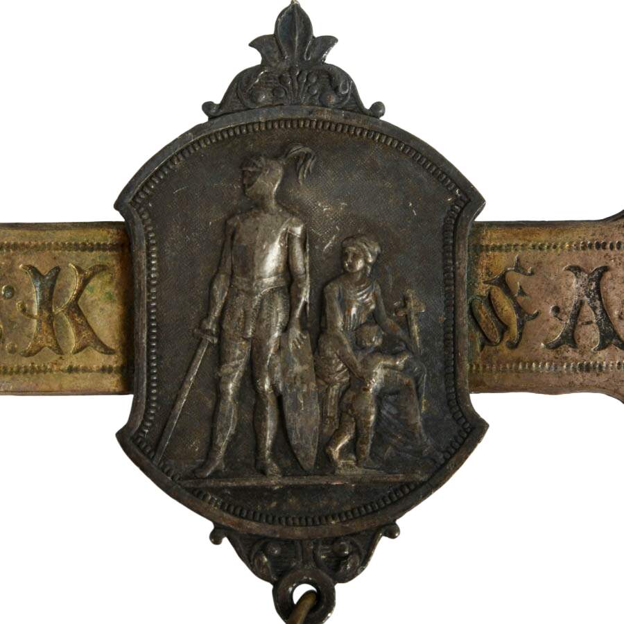1877 Catholic Knights of America Badge Manufactured by Trebus Steiner-9