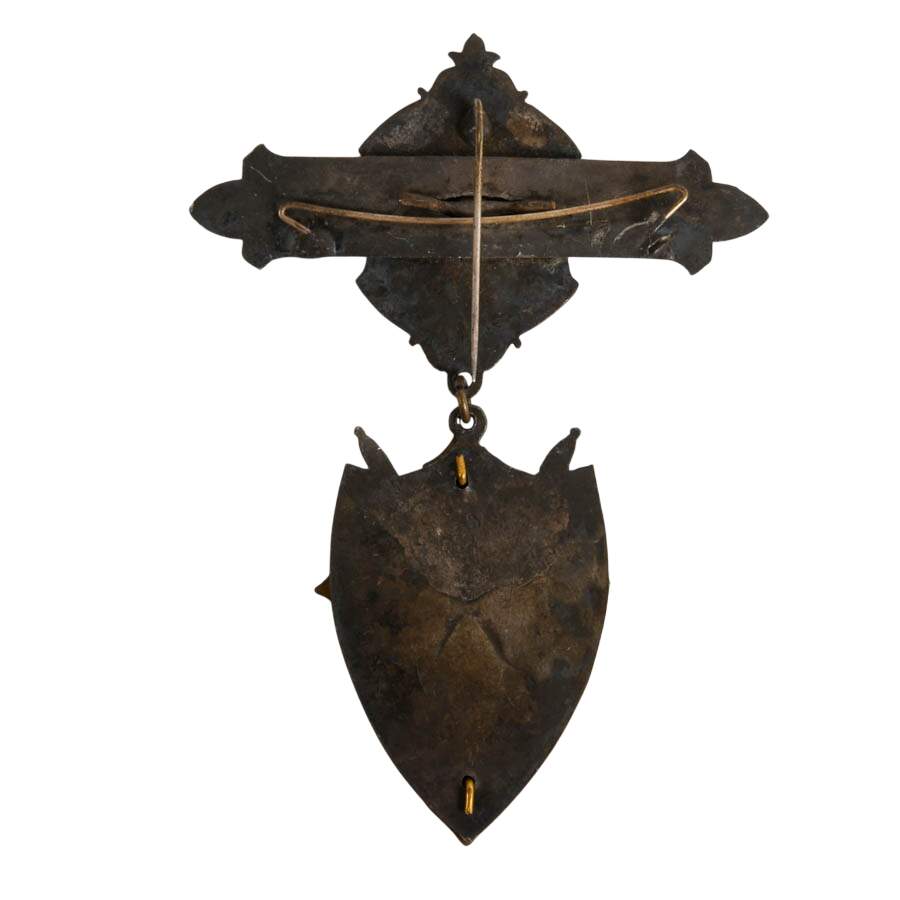 1877 Catholic Knights of America Badge Manufactured by Trebus Steiner-7
