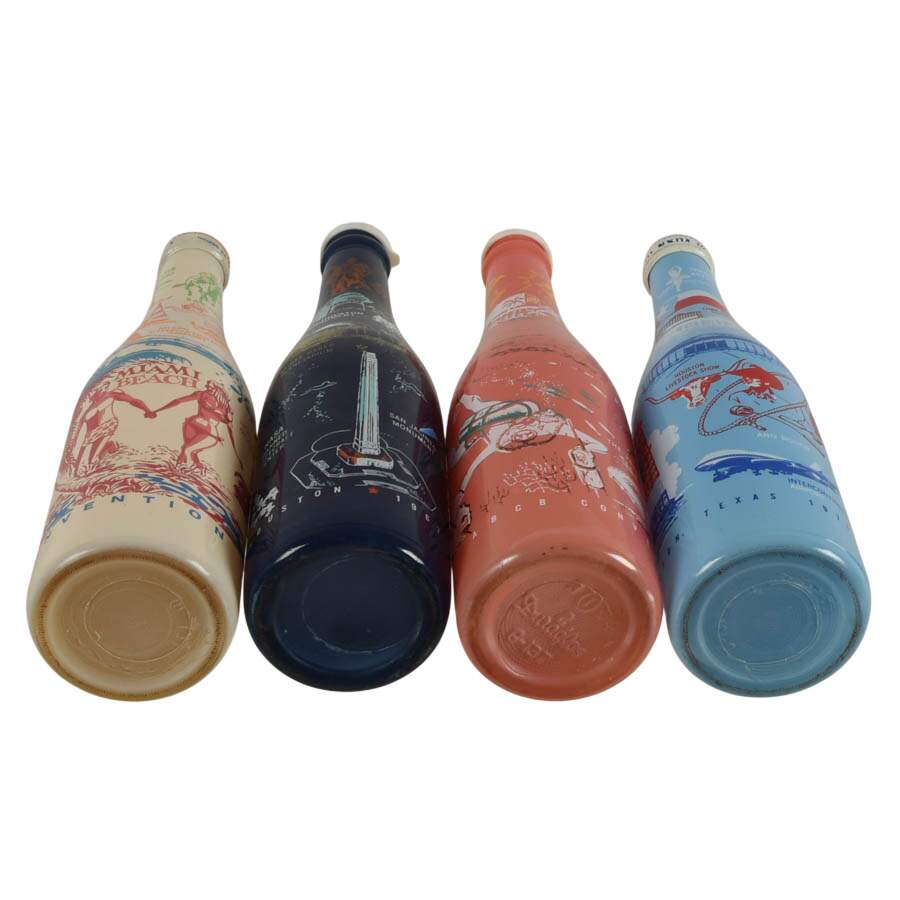 Set of Four Miami & Houston NSDA Convention Commemorative Bottles-5