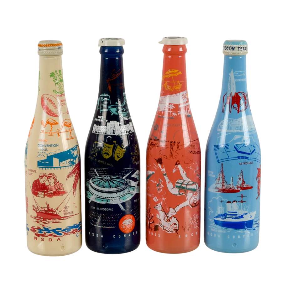 Set of Four Miami & Houston NSDA Convention Commemorative Bottles-1
