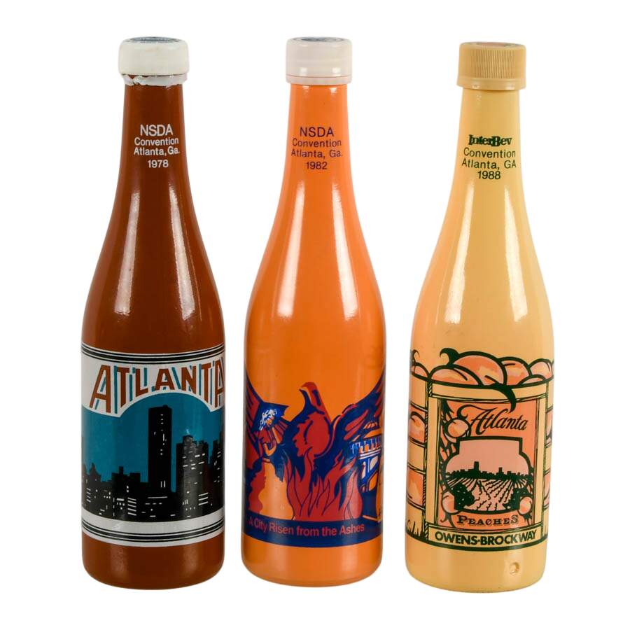 Set of Three Atlanta Georgia NSDA Convention Commemorative Bottles-1