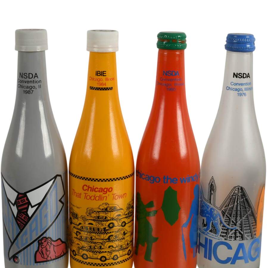 Set of Four Chicago Illinois NSDA Convention Commemorative Bottles-4