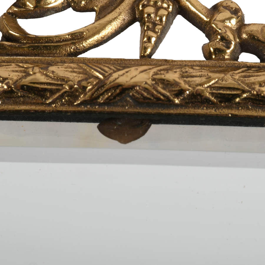 Antique Bradley & Hubbard Gilt Cast Iron Bacchus Wall Mirror-4