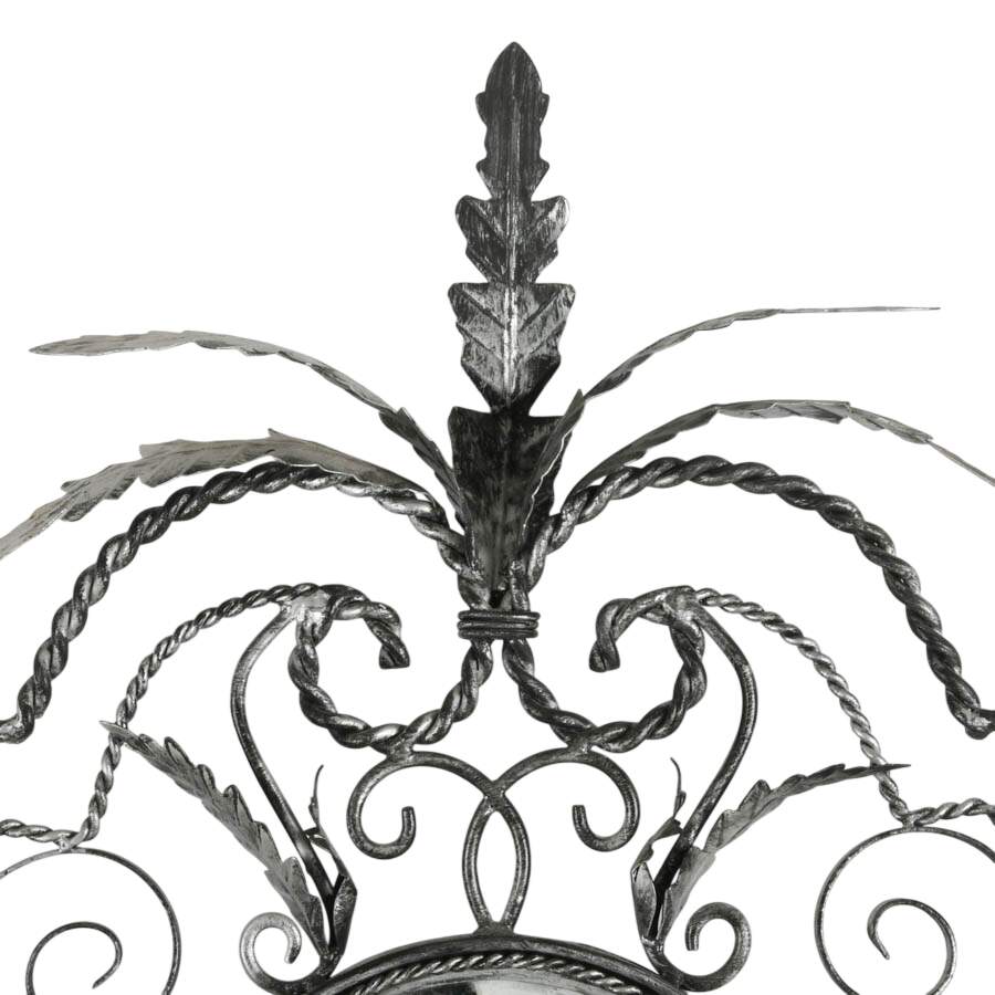Twisted Iron Starburst Wall Mirror-2
