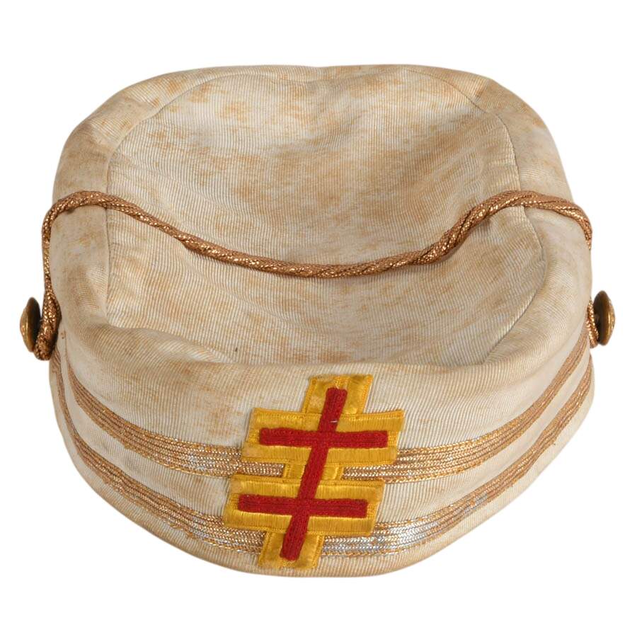 Mason's Scottish Rite 33rd Degree Inspector General Honorary Cap in Box-4