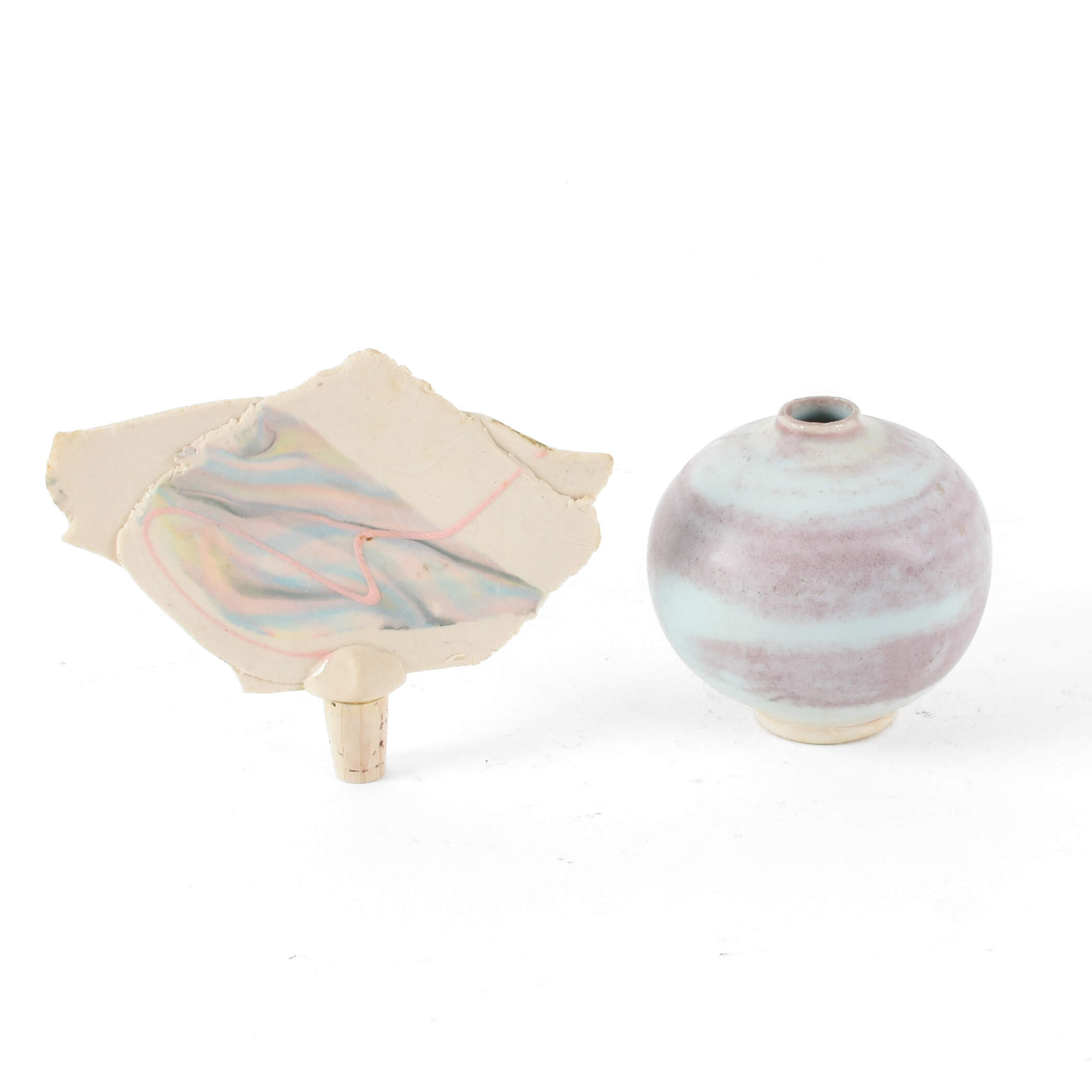 Signed Julie Thompson Pottery Perfume Bottle-5